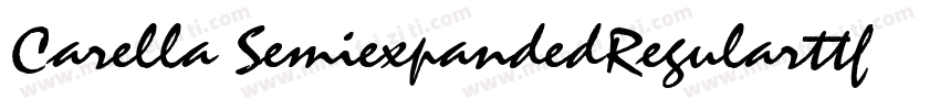 Carella SemiexpandedRegularttf字体转换